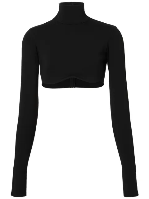 Burberry - long-sleeve cropped top