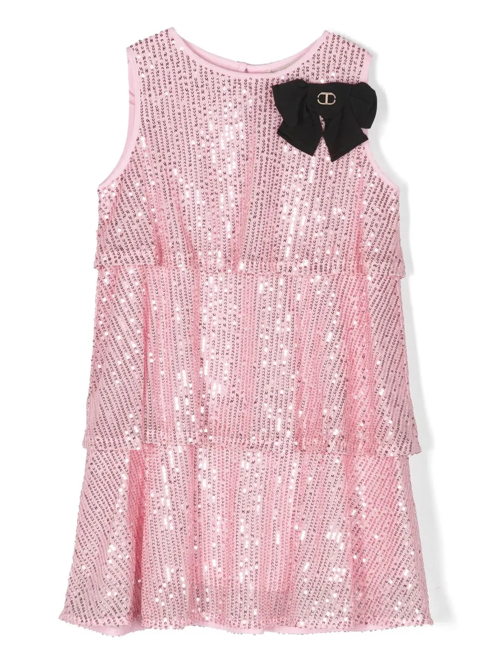 

TWINSET Kids sequin-design layered dress - Pink