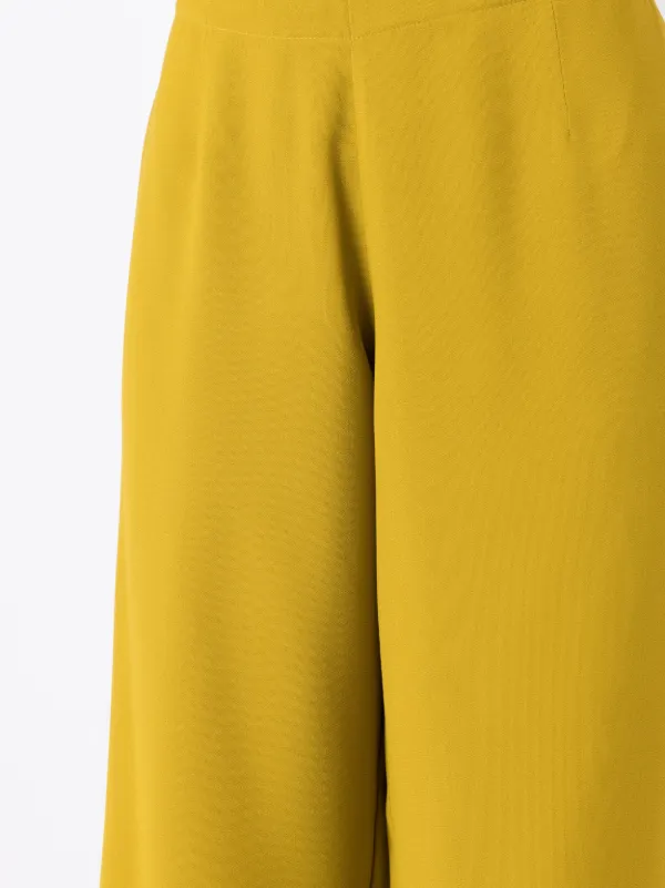 Uma Raquel Blay high-waisted Flared Trousers Yellow FARFETCH IN