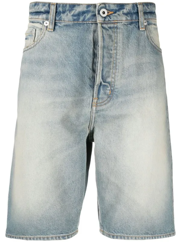 Kenzo knee length Denim Shorts Farfetch