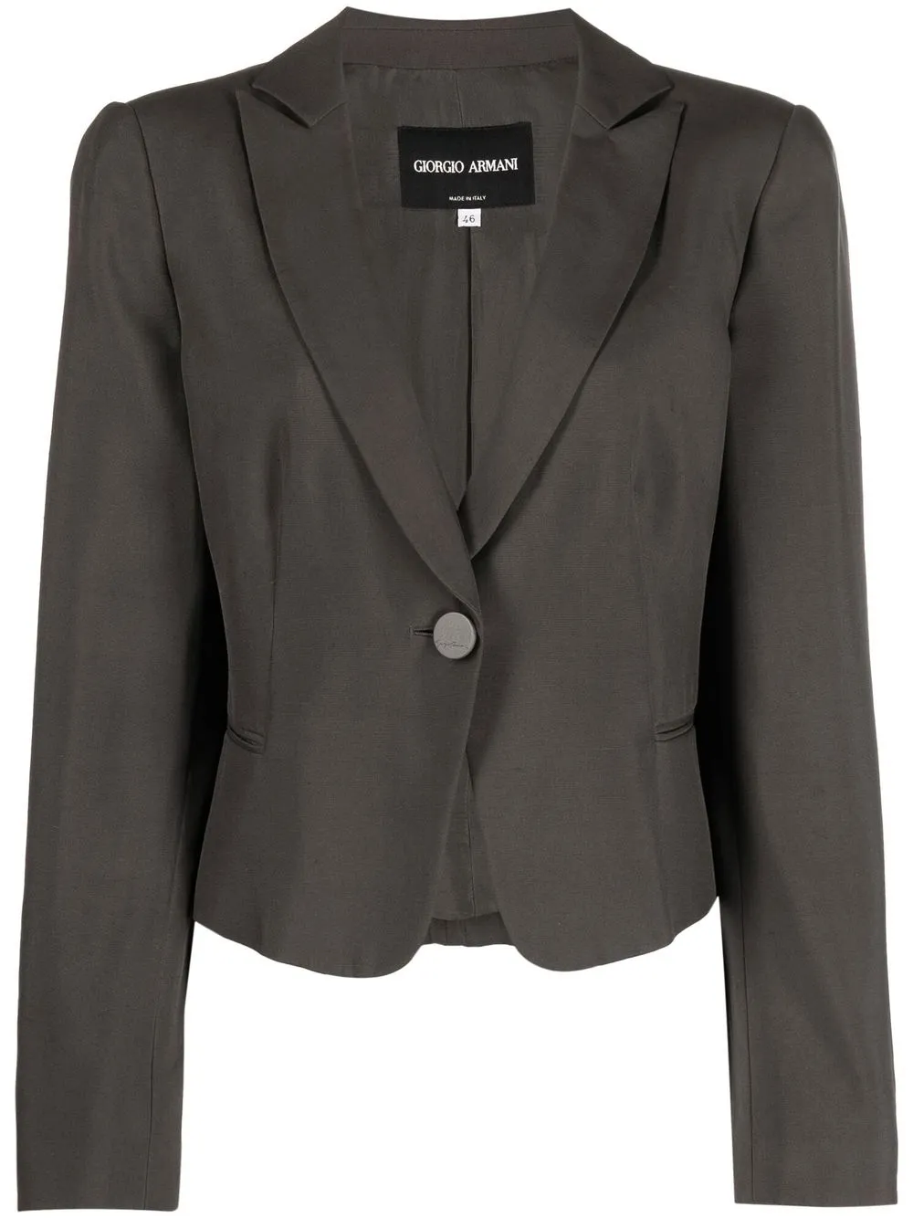 

Giorgio Armani Pre-Owned blazer con solapas de pico 2000 - Gris