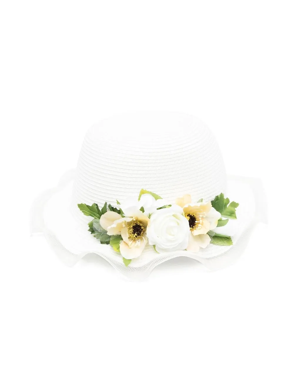 

Colorichiari sombrero con apliques - Blanco