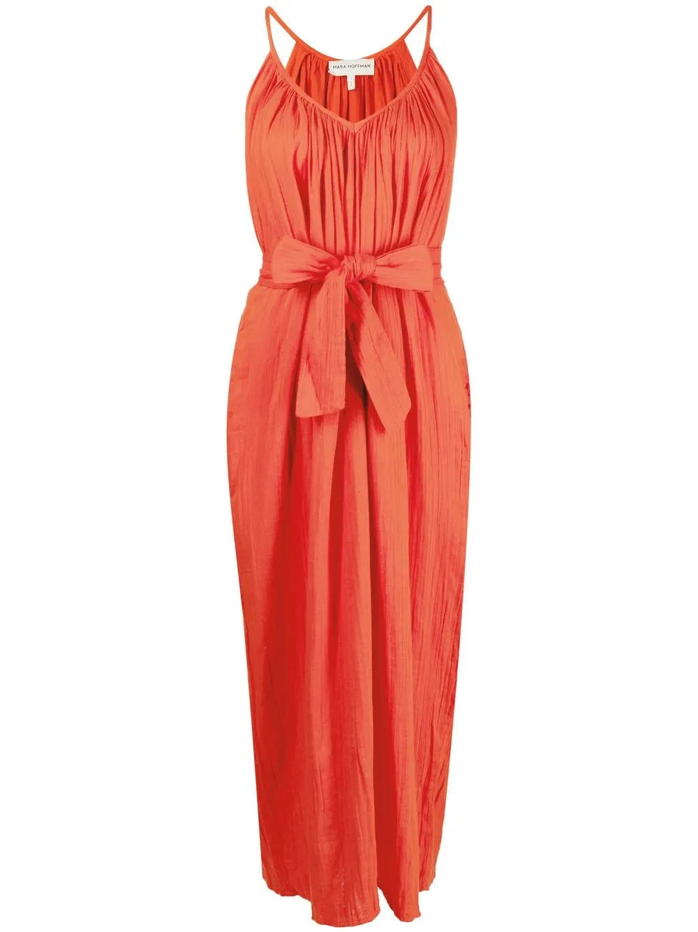 

Mara Hoffman Sydney belted midi dress - Orange