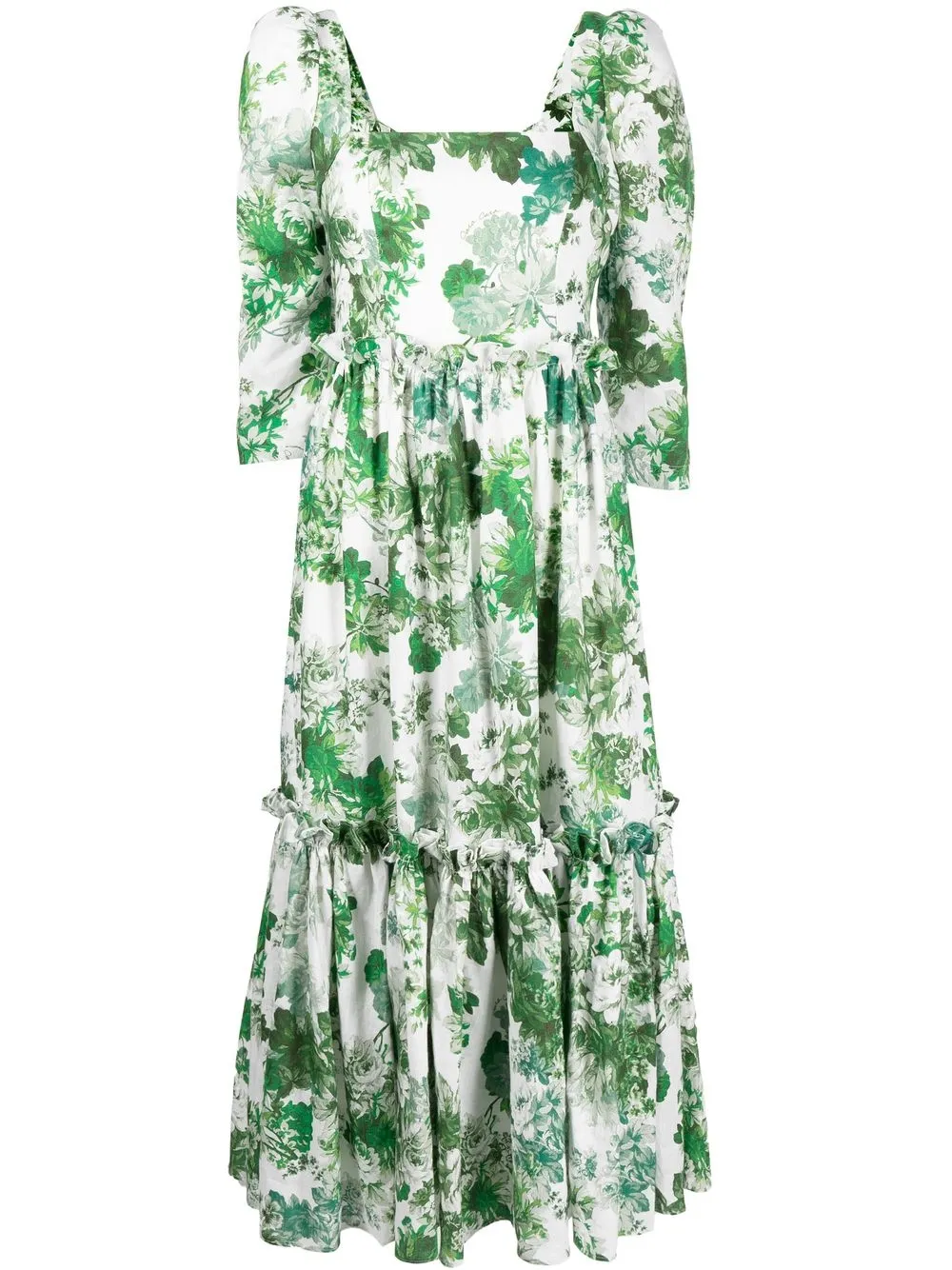 Cara Cara Blue Hill floral-print dress