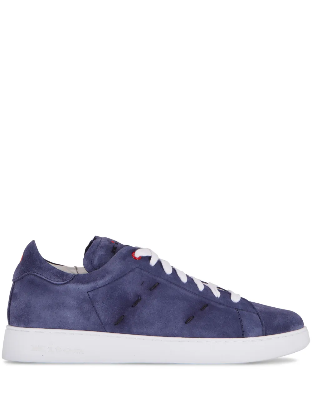 Kiton contrasting-stitch low-top sneakers - Blue
