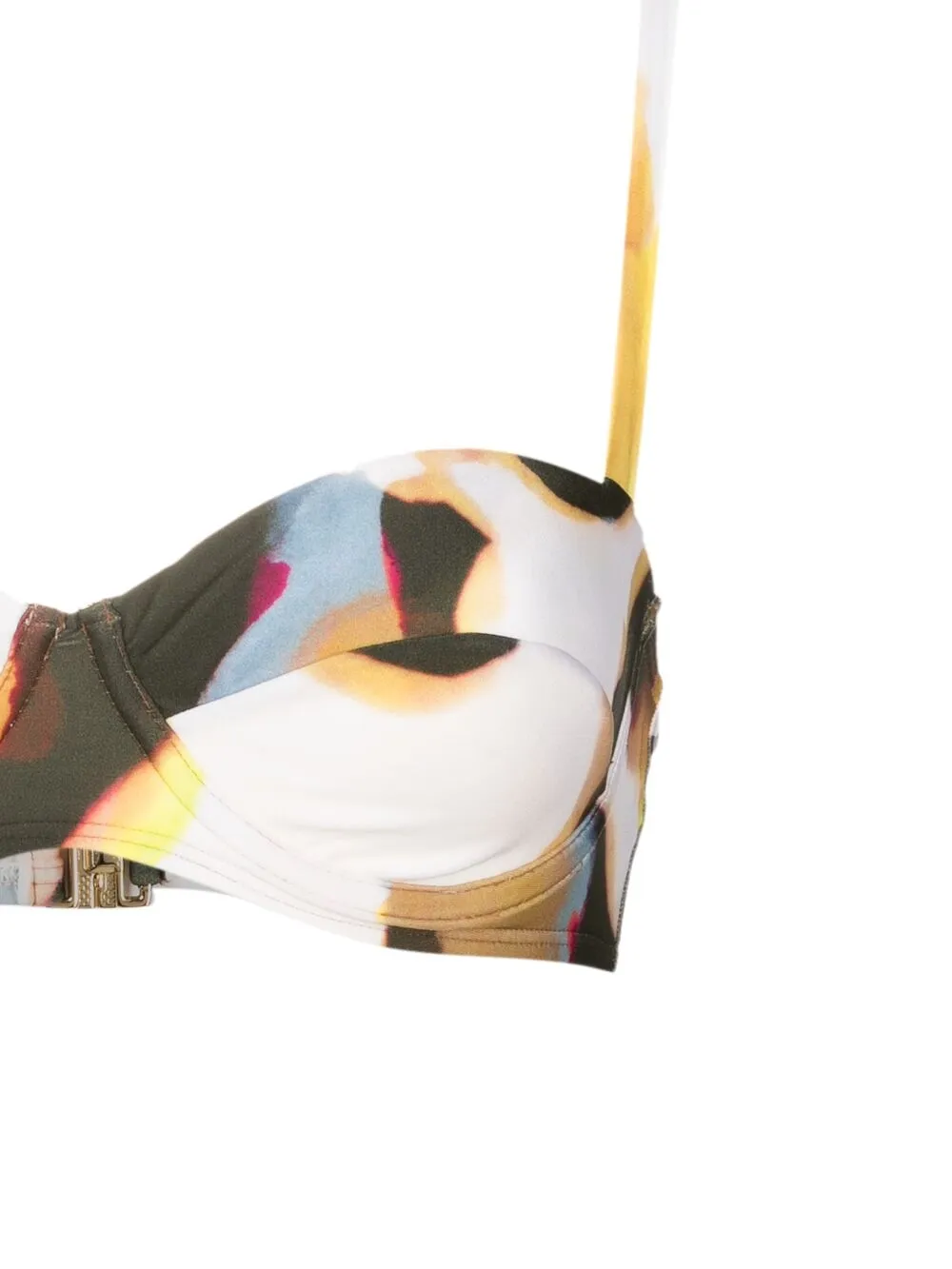 Lenny Niemeyer Graphic-print Bikini Top In Neutrals