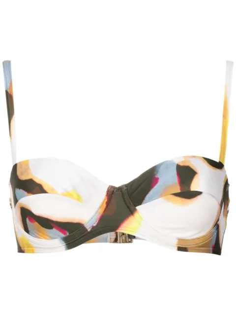 Lenny Niemeyer graphic-print bikini top 