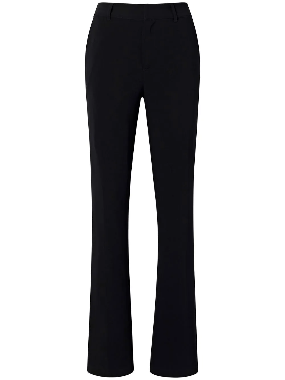 slightly-flared tailored trousers