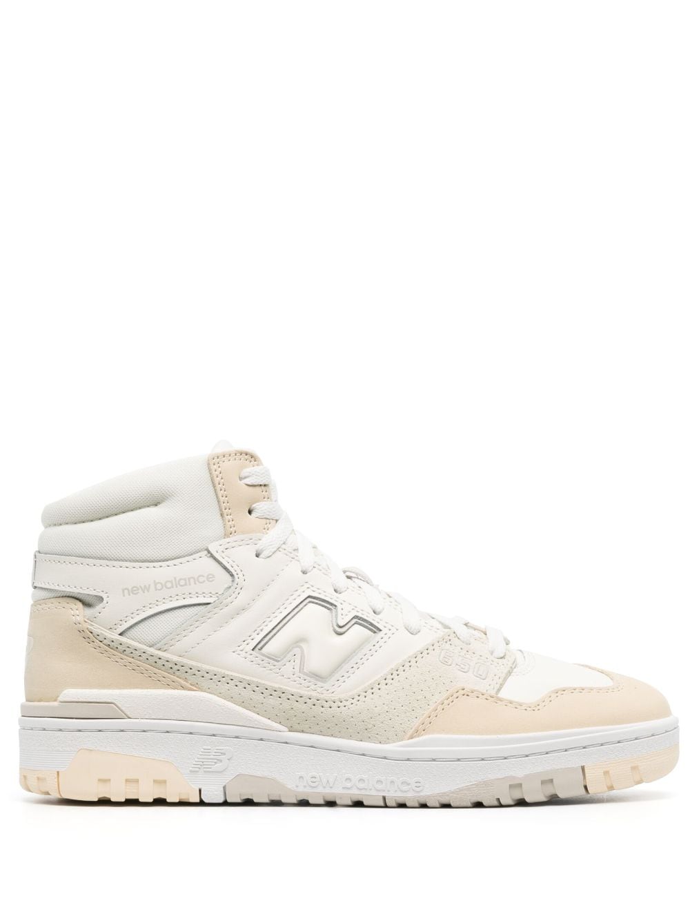 Shop New Balance 650 High-top Sneakers In Weiss