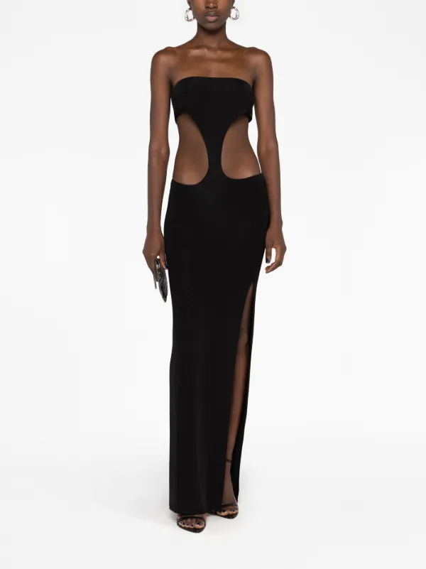 louisa ballou black dress Louisa Ballou Deep neckline dress - Black
