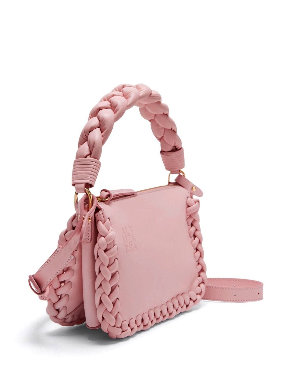 Altuzarra Small Braided Leather Top-Handle Bag