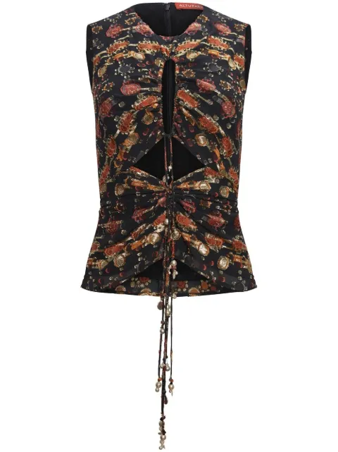 Altuzarra cut-out detailing sleeveless top