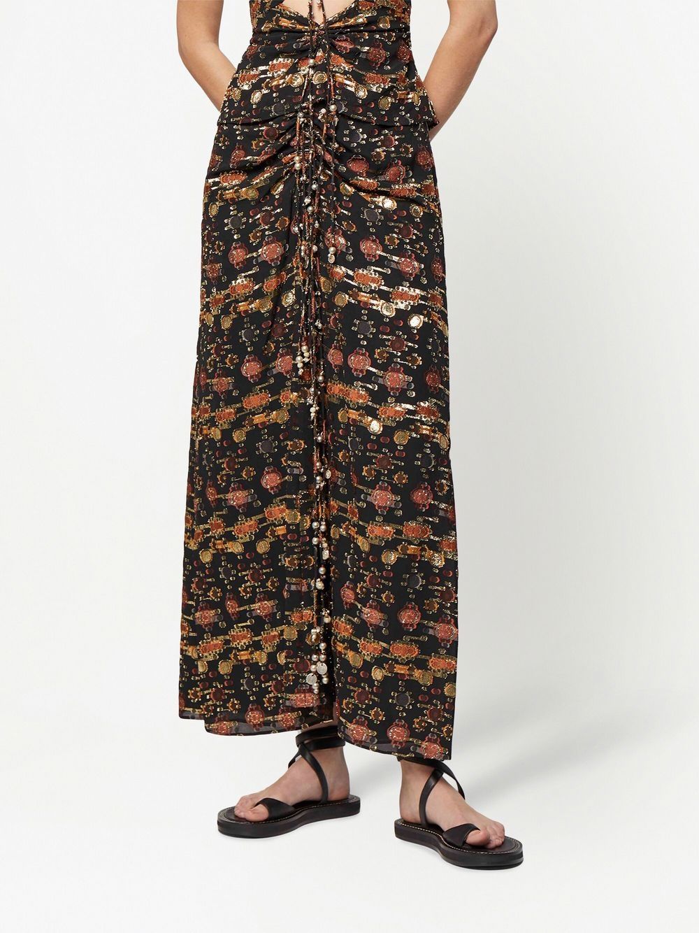 altuzarra sleveless maxi dress - black