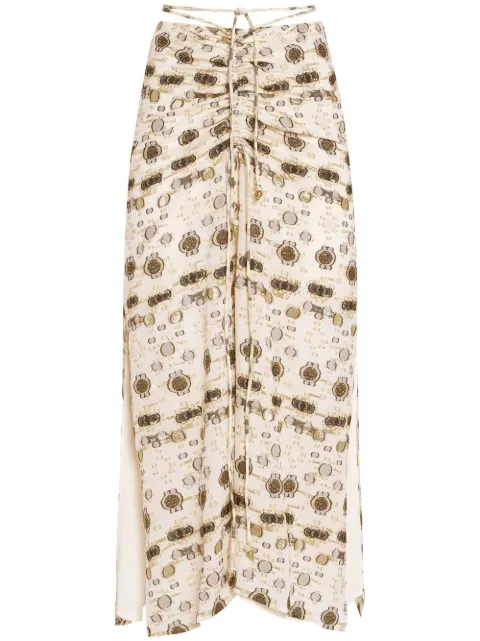 Altuzarra Safia printed midi skirt