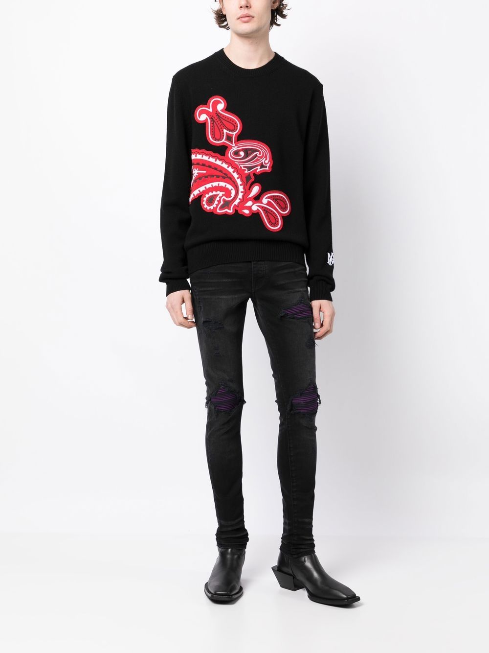 Amiri snake outlet cardigan