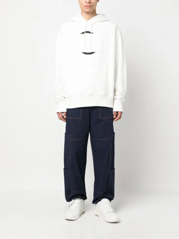 MM6 Maison Margiela ホワイト パーカー XS MM6 Maison Margiela グラフィック パーカー | ホワイト