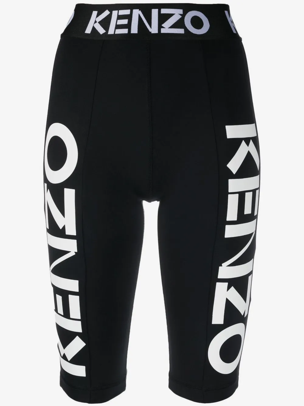 Kenzo 로고 프린트 레깅스 스타일 쇼츠 | 블랙 | Image 1
