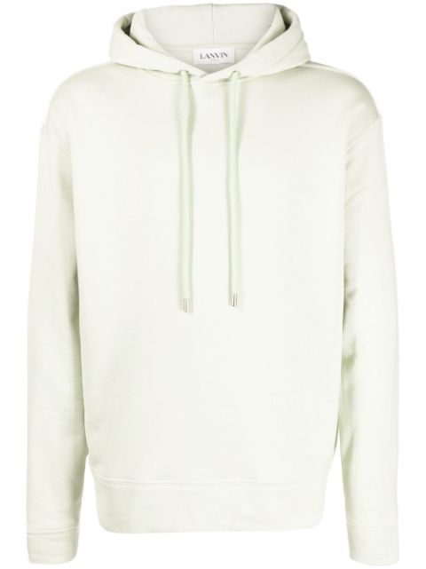 Lanvin graphic-print cotton hoodie Men