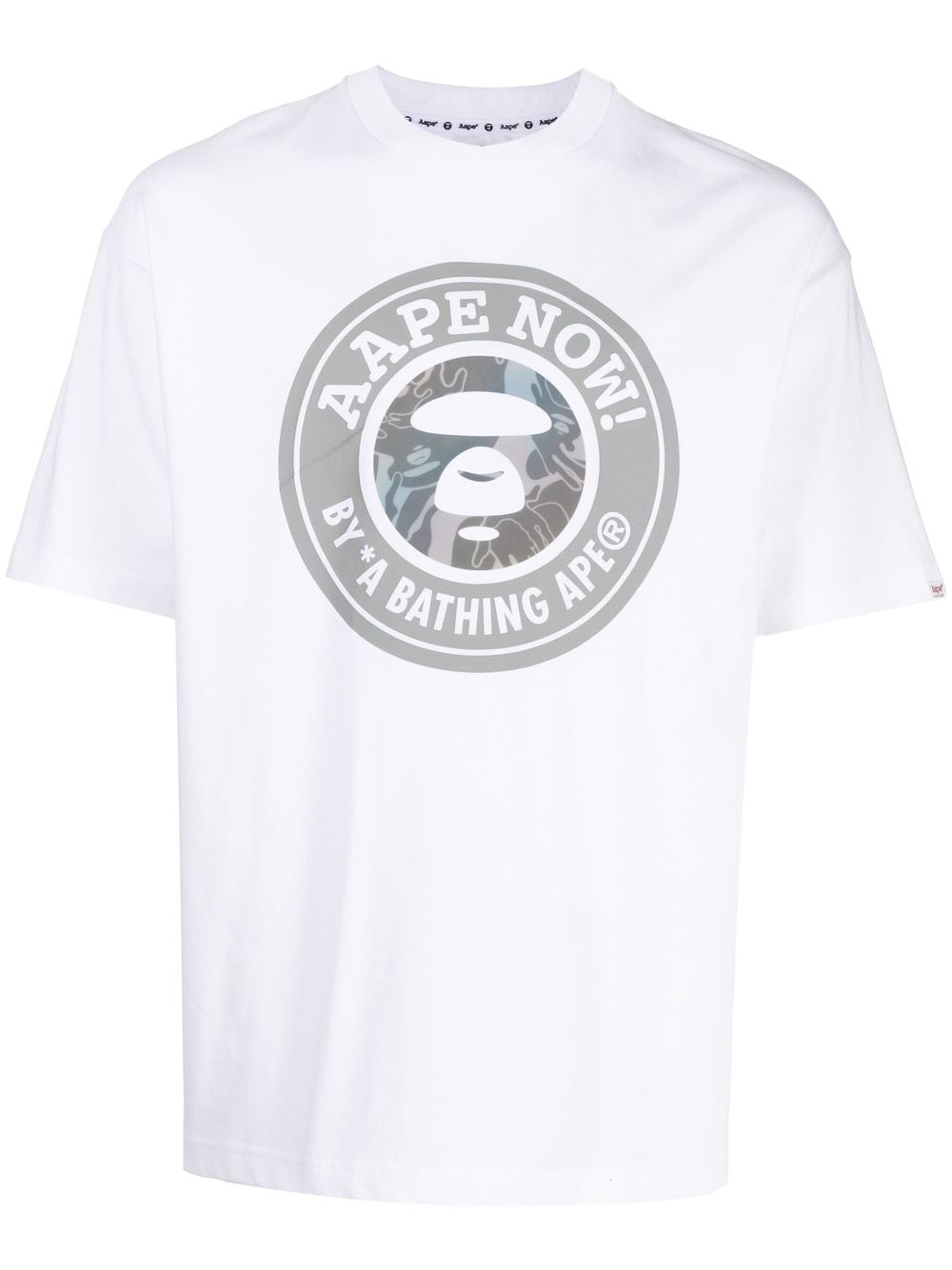 AAPE BY *A BATHING APE® logo-print short-sleeve T-shirt - WHX