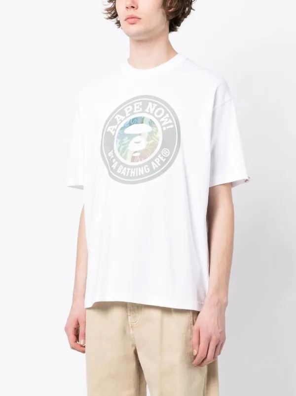 Bathing ape white t shirt online