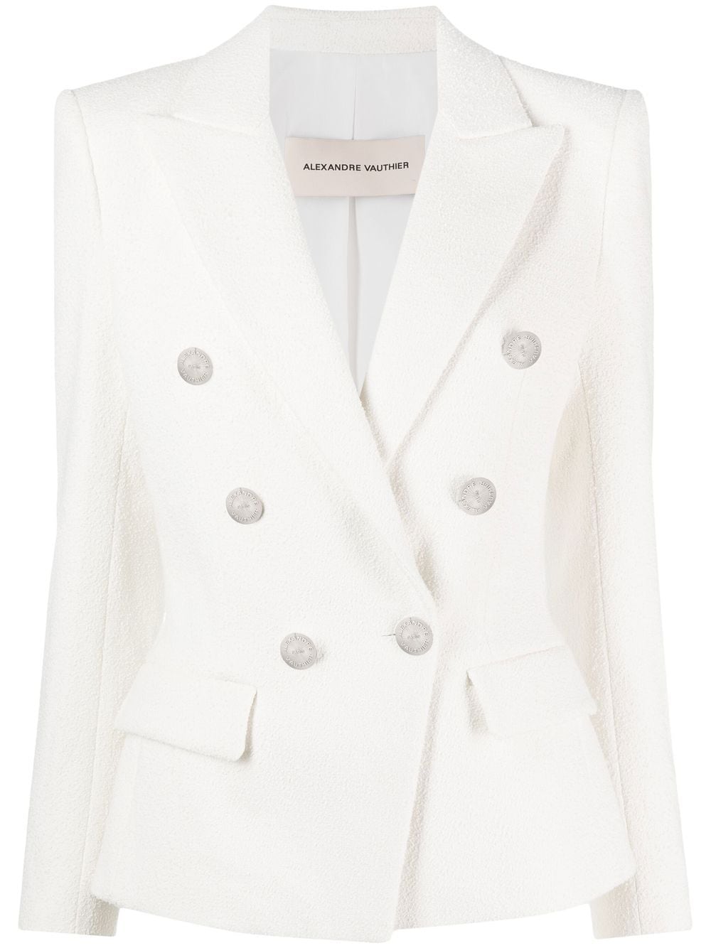 Alexandre Vauthier Double-breasted Button-fastening Jacket In White