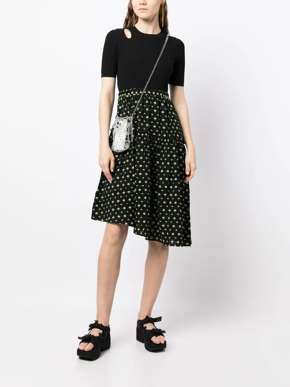 tout a coup High waist jurk - Zwart