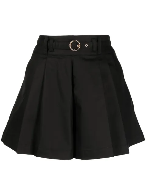 tout a coup belt pleated shorts