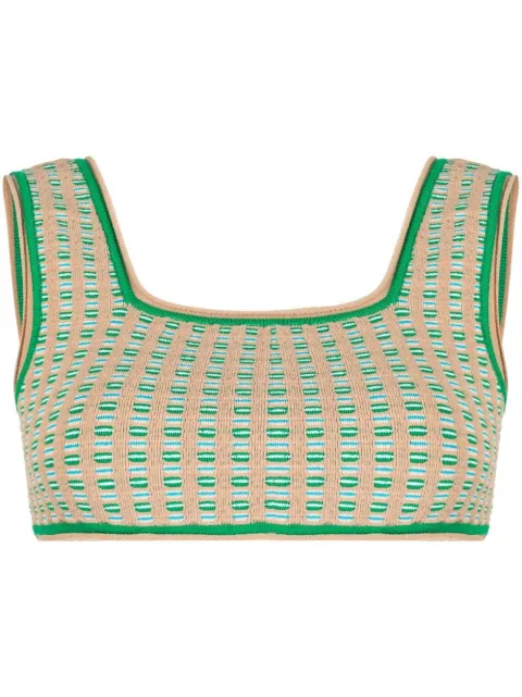 Jacquemus haut crop à encolure carrée