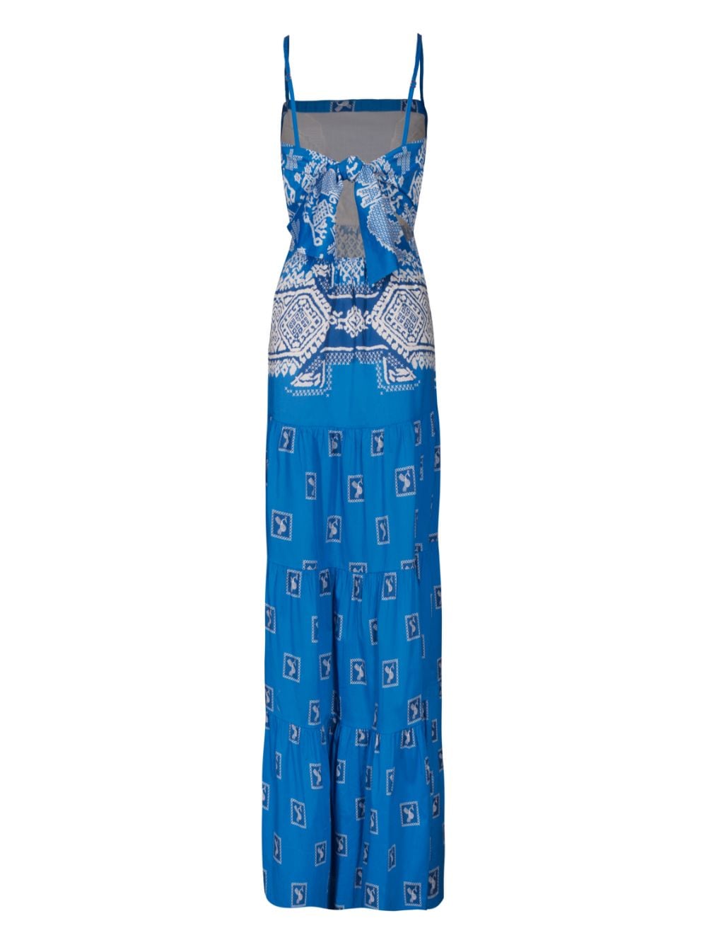 Johanna Ortiz Maxi-jurk met print - Blauw