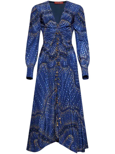 Altuzarra Mila silk ruched dress
