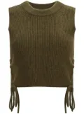 Altuzarra Amani knitted crop top - Green