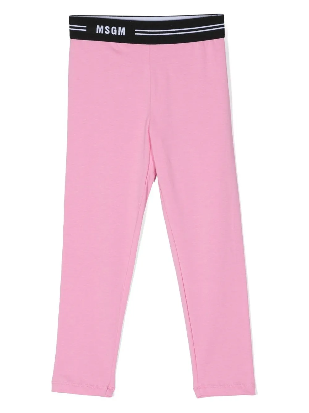 

MSGM Kids leggins con logo en la pretina - Rosado