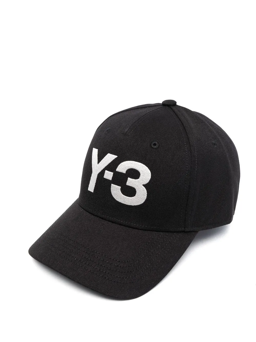 

Y-3 logo-print baseball cap - Black