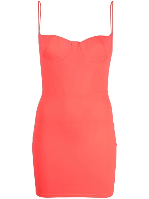 Alex Perry Deacon Sweetheart Neckline Minidress in Pink