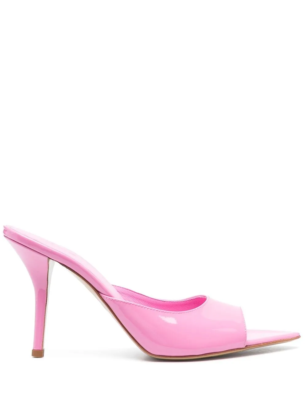 

GIABORGHINI Perni 85 Patent-Leather Mules - Pink