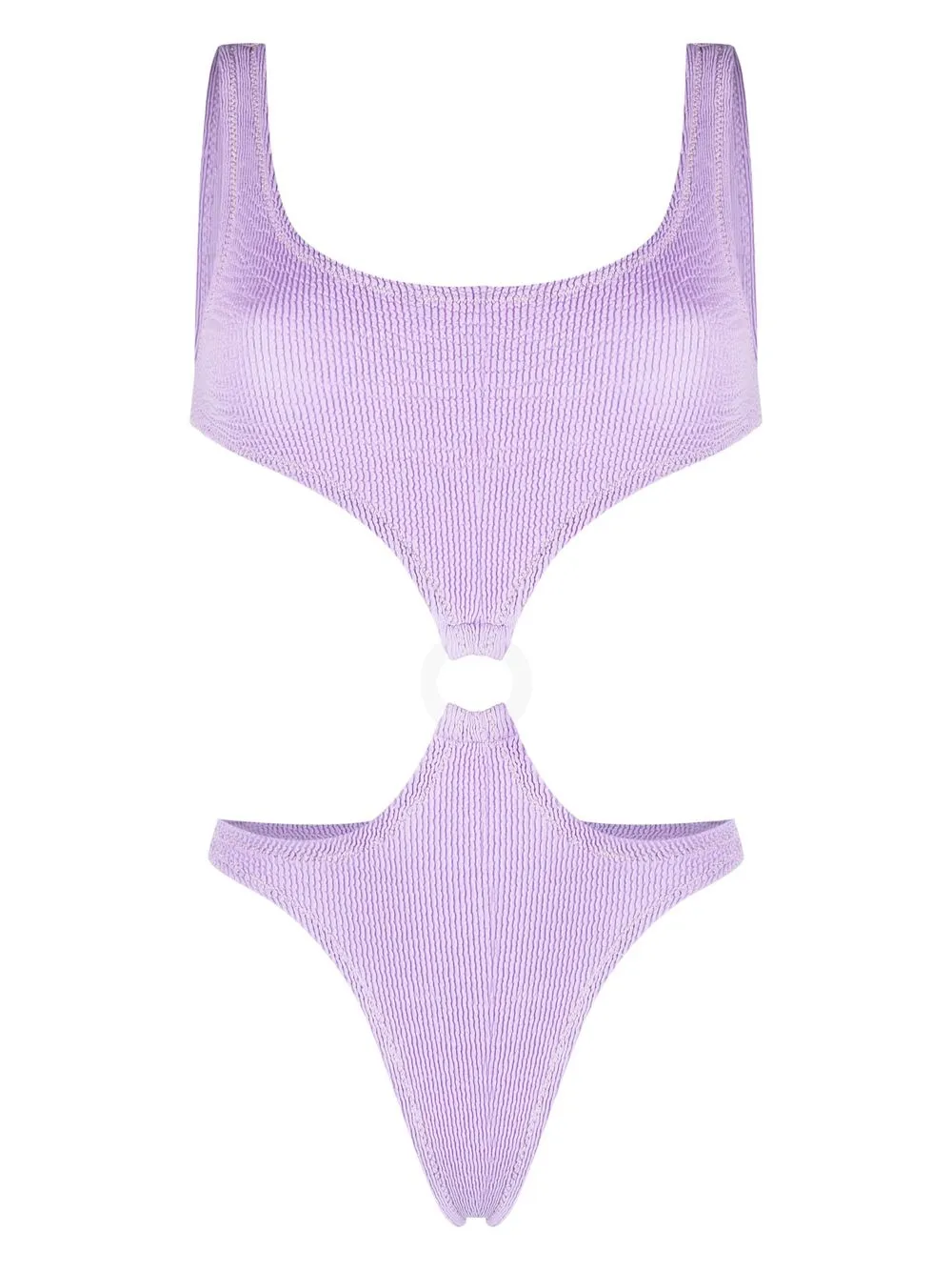 

Reina Olga Augusta cut-out ring-hardware swimsuit - Purple