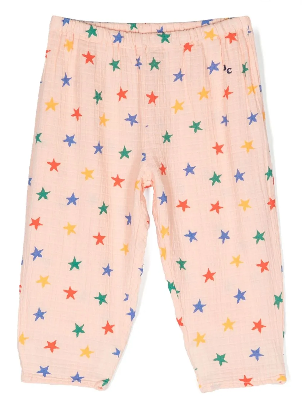 

Bobo Choses star-print cotton pants - Pink