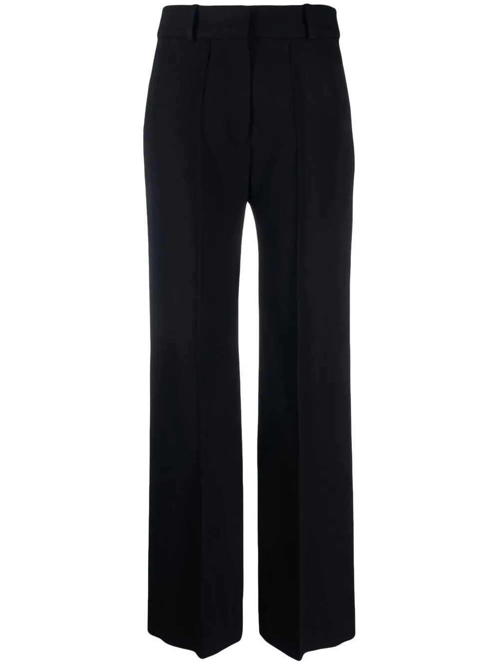 straight-leg tailored trousers