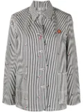 Kenzo logo-patch button-fastening jacket - Blue