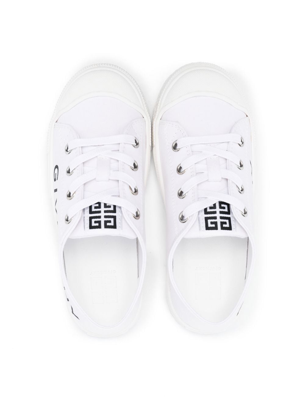Shop Givenchy 4g Logo-print Sneakers In White