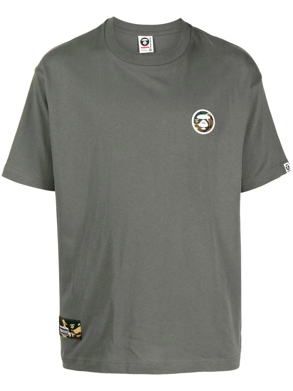 

AAPE BY *A BATHING APE® logo-print T-shirt - Grey