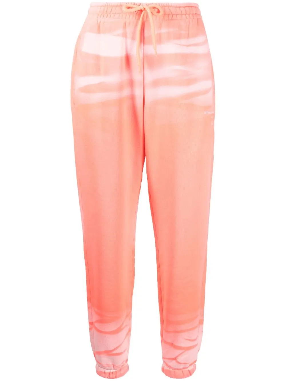 

Alexander Wang distressed-effect track pants - Pink