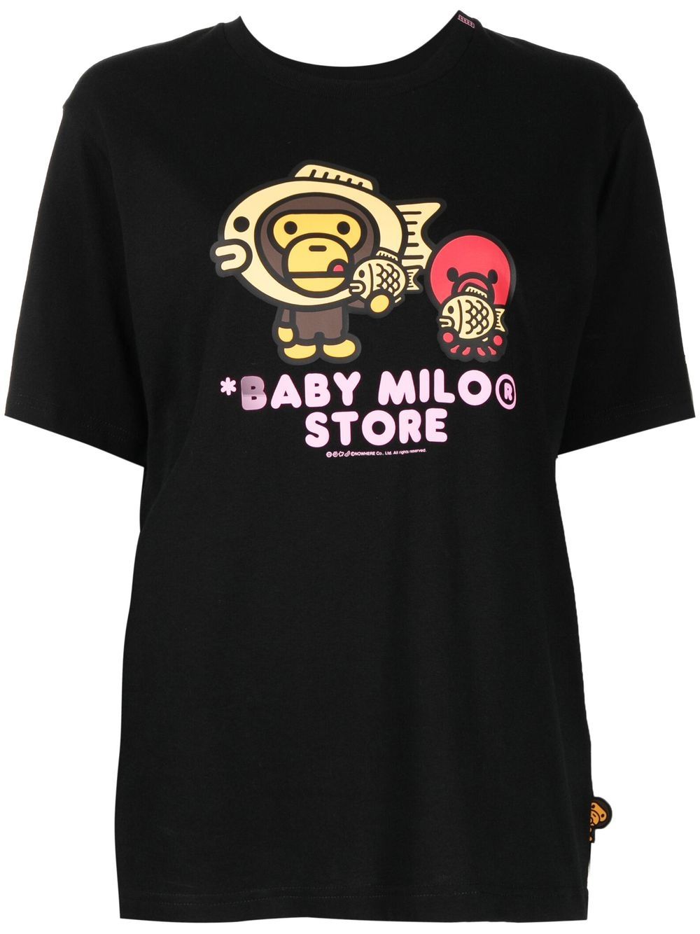 

*BABY MILO® STORE BY *A BATHING APE® Baby Milo logo-printed t-shirt - Black