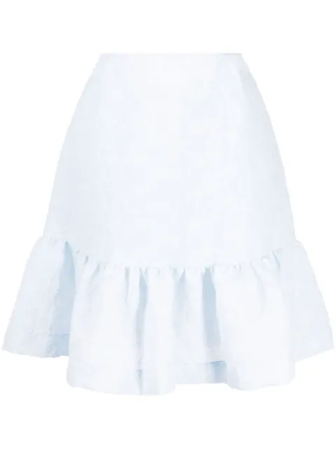 Simone Rocha flared-hem textured skirt