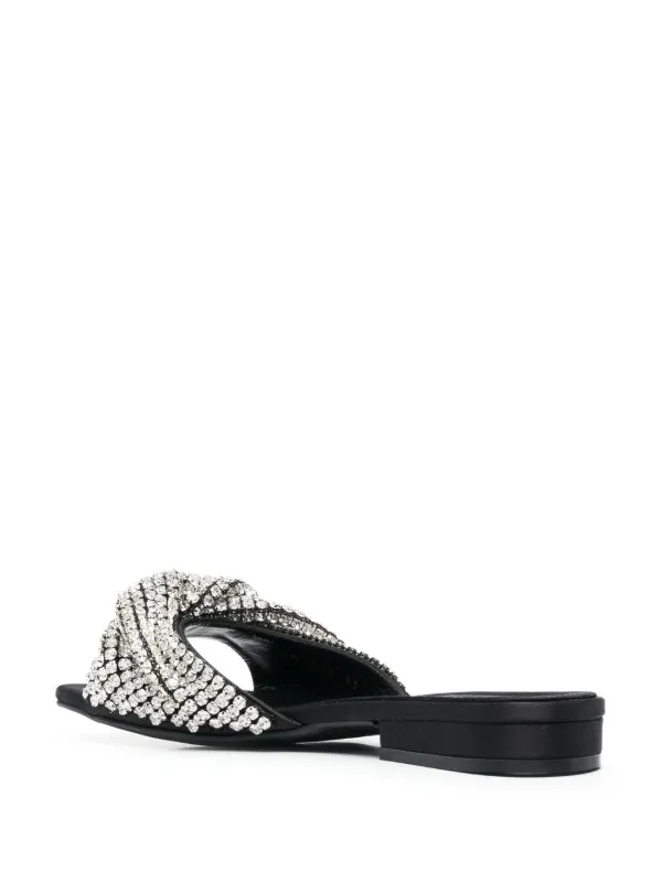 Zara gem encrusted discount slides