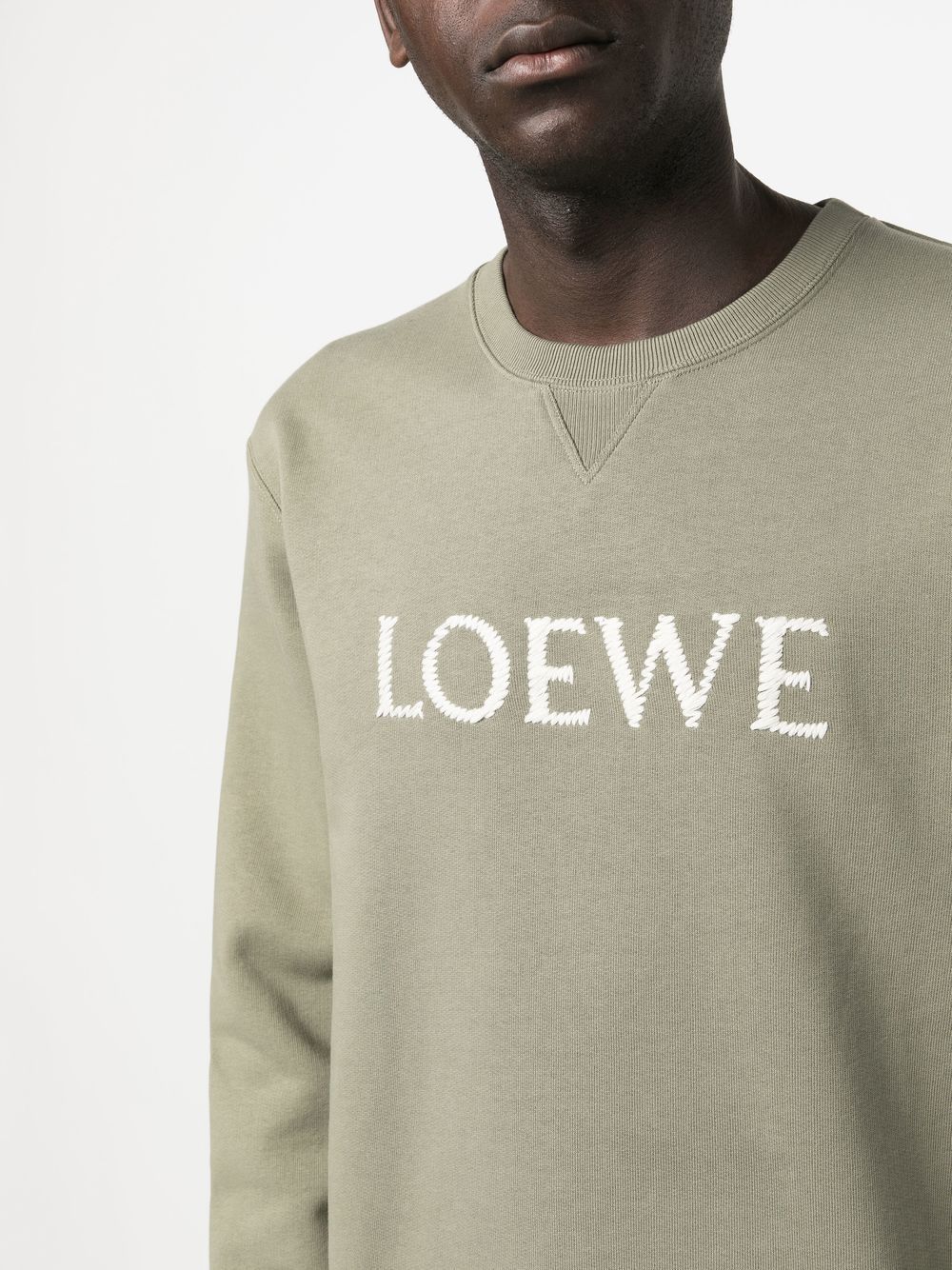 LOEWE logo-embroidered Cotton Shirt - Farfetch
