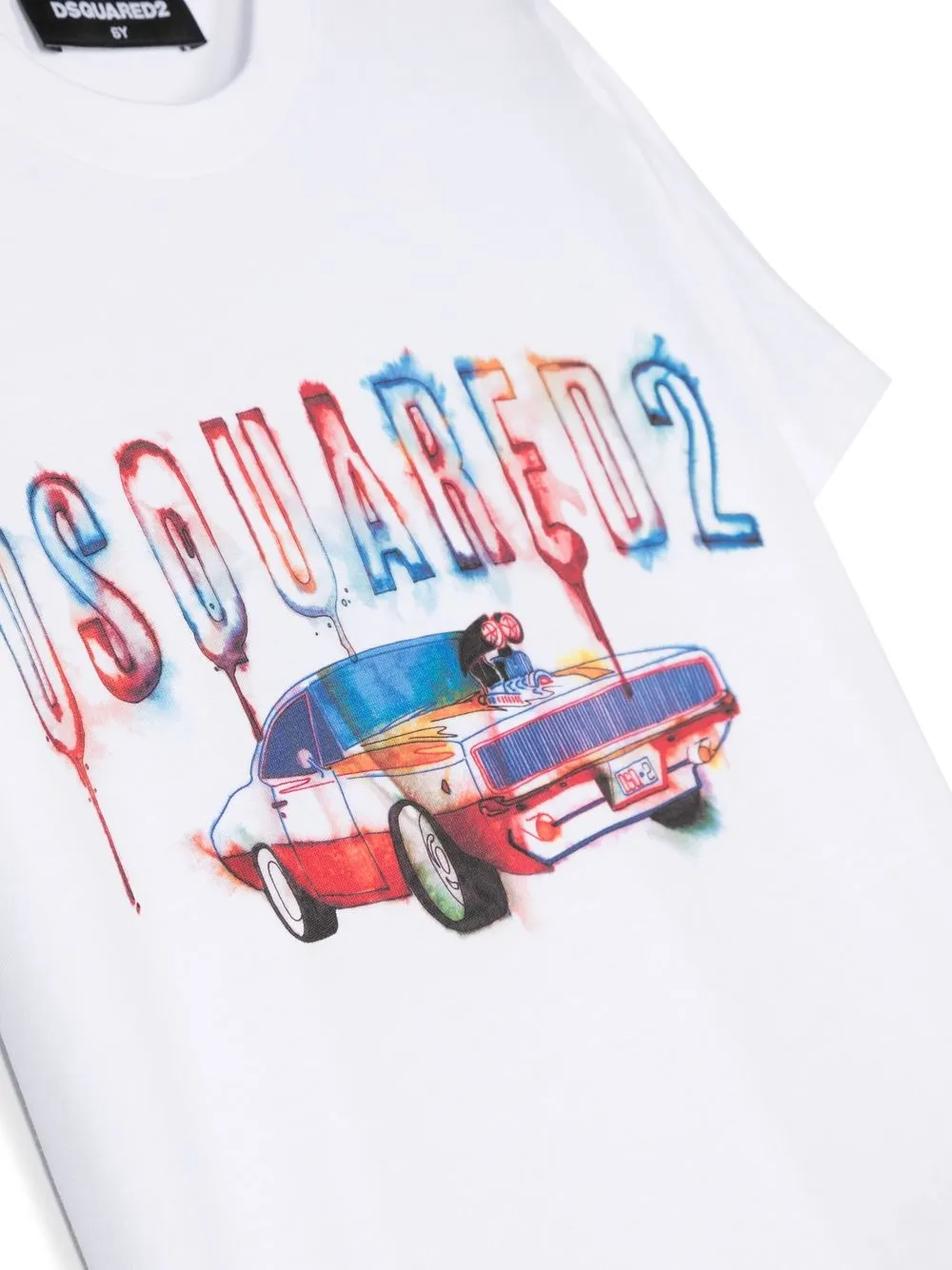 Dsquared2 Logo-print Cotton T-shirt In 白色