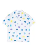 KINDRED Scribble-print short-sleeve shirt - White