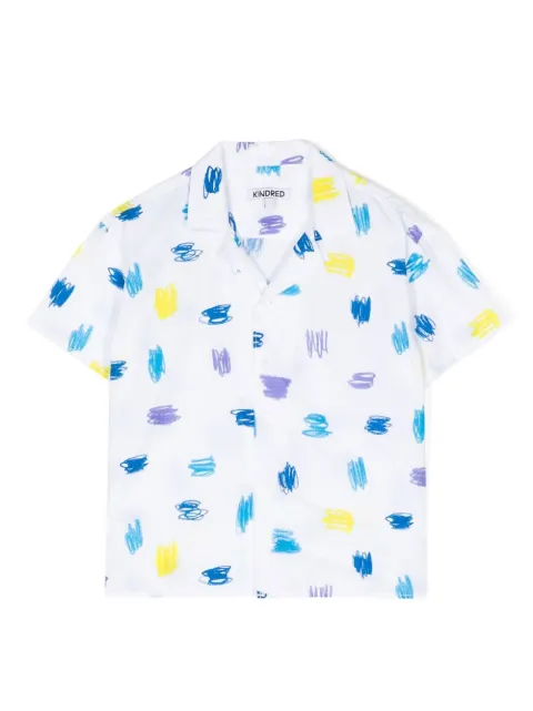 KINDRED Scribble-print short-sleeve shirt