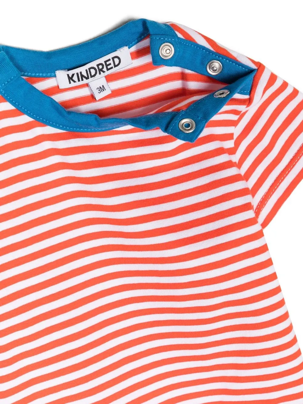 Shop Kindred Contrast-trim Striped Pyjamas In Red